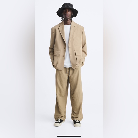 Zara man Technical  parachute pants - Picture 1 of 6